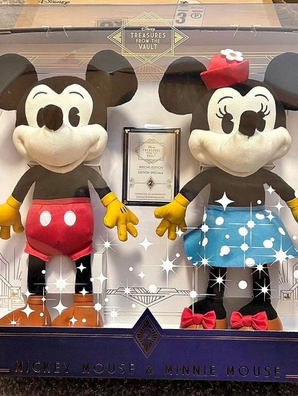 Disney Treasures from the Vault Mickey Mouse & Minnie Mouse & Minnie Mouse Plush